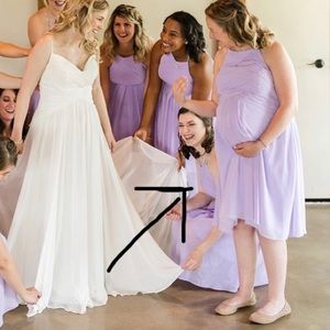 Azazie Lilac Maternity Dress Bridesmaid Worn Once